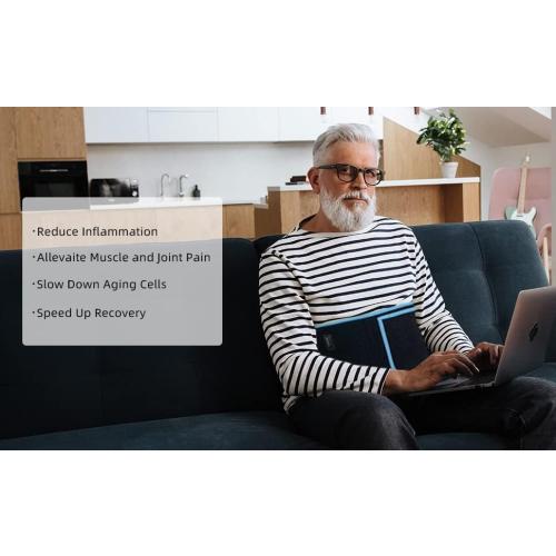 Red Light Therapy Infrared Light Therapy Wrap Belt for Body Pain Relief Wearable Large Pad for Waist Back Stomach Muscle Repair, Decrease Inflammation, Speed Healing LED 660nm&850nm with Controller