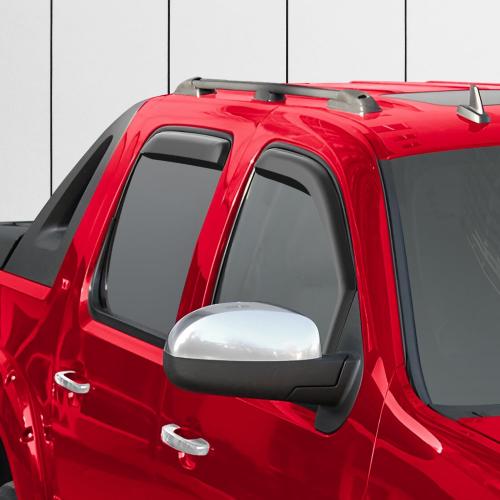 Voron Glass in-Channel Extra Durable Rain Guards for Chevrolet (Chevy) Avalanche 2007-2013, Window Deflectors, Vent Window Visors, 4 Pieces - 200266