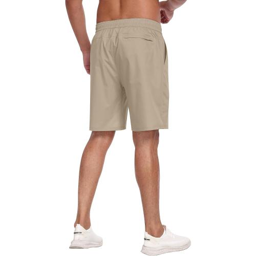 PARISDIARY 3 Pack Large Men's Athletic Running Shorts with Zipper Pockets,Quick Dry Gym Workout Basketball Hiking Shorts for Men