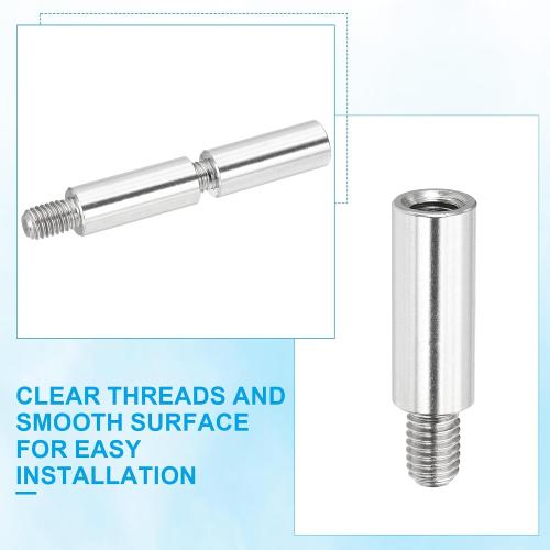 PATIKIL 2 Pcs M8x35 12mm Stainless Steel Standoff Extension Posts Screws,Metric Male Female Thread Adapters Spacer for PCB,Quadcopter Drone,Computer & Circuit Board Assortment Kit