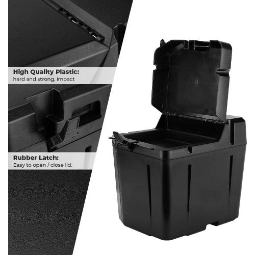 KEMIMOTO UTV Under Seat Storage Box, 37L/9.78Gal Waterproof (Fit Door) Lockable Compatible with Polaris Ranger XP 1000/Crew 2018-2025 2026 Replace #2882910 Lock Not Included