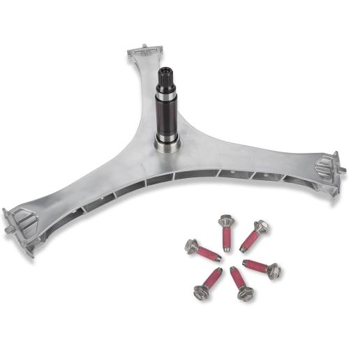 DC97-17004B Washer Flange Shaft Assembly with 6-Pack DC60-40137A Spider Hex Bolts - Compatible with Samsung Washing Machines - Replaces DC97-17004A/C/D/E, AP5800144, 4000061, PS8764285