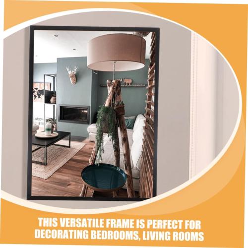 PRETYZOOM Aluminum Picture Frame Wall Mount 24x36 cm Thin Edge Poster Frame Black Metal Photo Display for Bedroom Home Décor