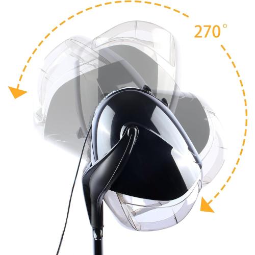 1000W Professional Hooded Hair Dryer,Standing Blow Hair Dryer with Cap and Wheels,Temperature and time are Adjustable,Suitable for Salon and Home