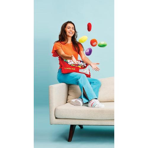 iscream Skittles Package 16 x 8.5 Pillow Set with Mini Skittles Candy Pillows *MISSING 1 MINI SKITTLE*