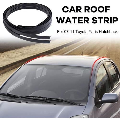 Roof Drip Molding Weatherstrip Left & Right Side Roof Trim Seal Kit Compatible with Toyota Yaris Hatchback 2007-2011 Replace# 75551-52130