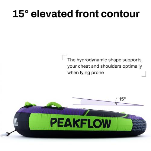 PEAKFLOW Towable Tube,Boat Tube,1-3 Person,Tubes for Boating,PVC Liner and Full Nylon Cover,Lake & Ocean Fun‼️light dirt‼️