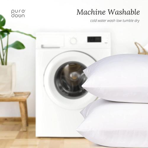 puredown® 30 x 30 Feather Down Throw Pillow Insert, 1 Pack Euro Pillow for Decorative Bed Cushion Couch Sofa