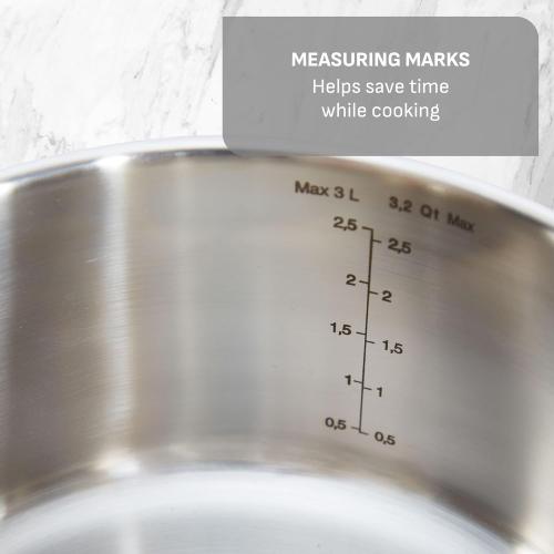 T-fal Stainless Steel Pots and Pans Set 13 Piece, Induction, Oven Broiler Safe 500F, Kitchen Cooking Set w/Fry Pans, Saucepans, Saute Pan, Dutch Oven, Steamer, Cookware, Dishwasher Safe, Silver