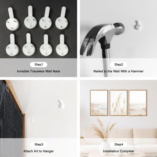 HPNIUB Modern Beach Artwork Seascape Wall Art, Seaside Framed Painting Reed Pathway Picture, Minimalist Neutral Coastal Landscape Wall Decor for Living Room,Bathroom -16'' x24'' x3