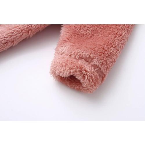 6-9 Months Newborn Baby Snowsuit Fleece Lined Onesie Outfits Warm Hooded Romper for Infant