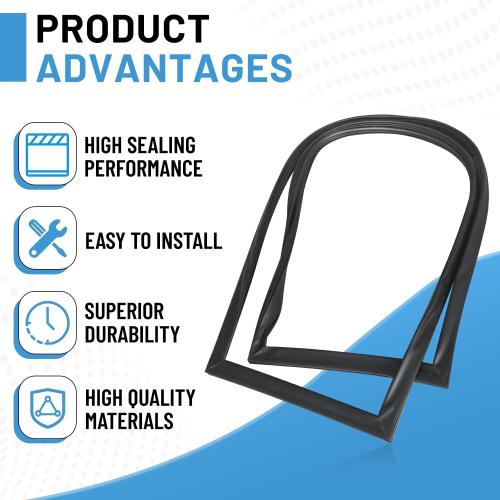 WR24X20455 Freezer Door Gasket Compatible with GE Replaces WR24X10259 WR24X10158 WR24X10072 WR24X25780 3032874 AP5796164 PS8758486 EAP8758486