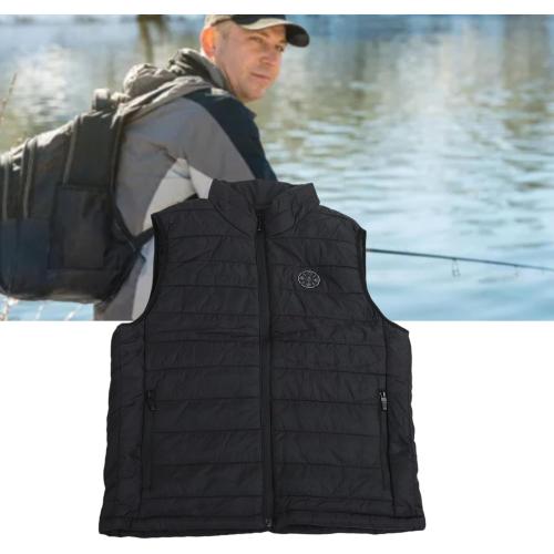 Heated Vest, Smart Controller Winter Heated Vest Electric Clothing Jacket with 3 Heating Levels for Men Women (L)