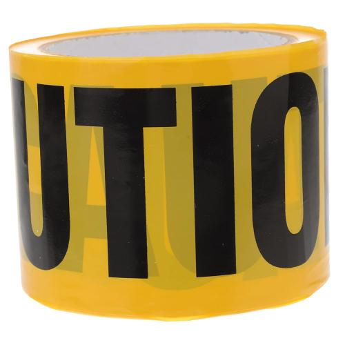 Alipis Caution Tape Roll Yellow Black Safety Tape Weatherproof for Halloween Decorations Indoor Outdoor Use