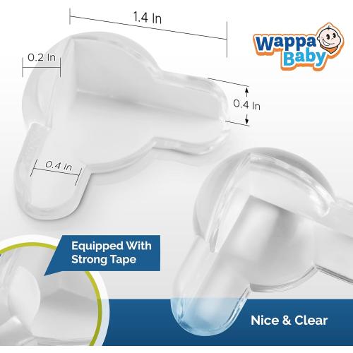 Corner Protectors for Baby (12 Pack) - Patented - New & Improved Edge Protector for Baby – Transparent Corner Protectors - Baby Safety Products to Baby Proof Corners and Edges