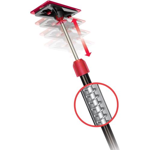 ZIPWALL ZP4 ZipPole 10 Foot Spring Barrier (Pack of 4) Loaded Poles for Dust Barriers, 4 Pack, Black