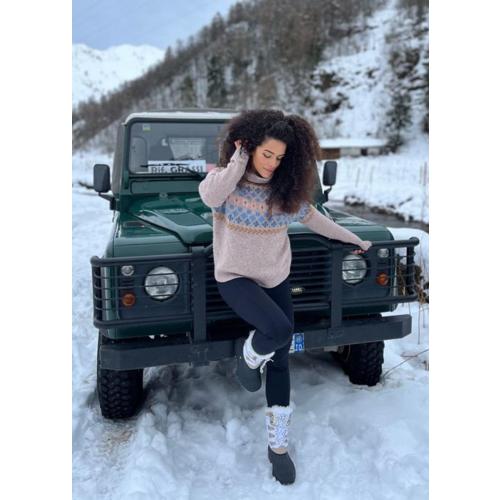 Size/ 5 woman Knixmax Women's Winter Snow Boots Waterproof Mid Calf Booties Fur Lined Warm Outdoor Insulated Mucker Yard Skiing Hiking Boots for Women Size 6-11