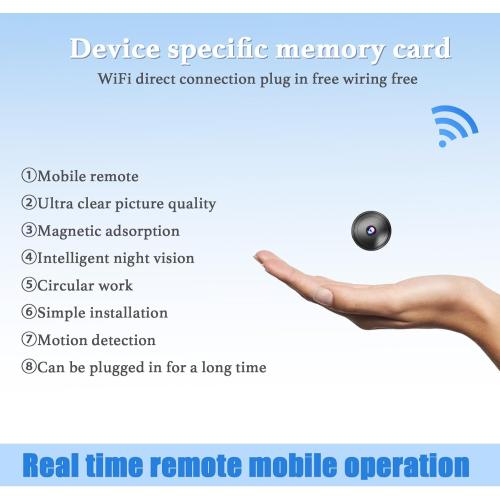 Only 0.9 inch! Hidden Camera with Audio/Video. Mini Small Camera. Cameras for Home Indoor Use.