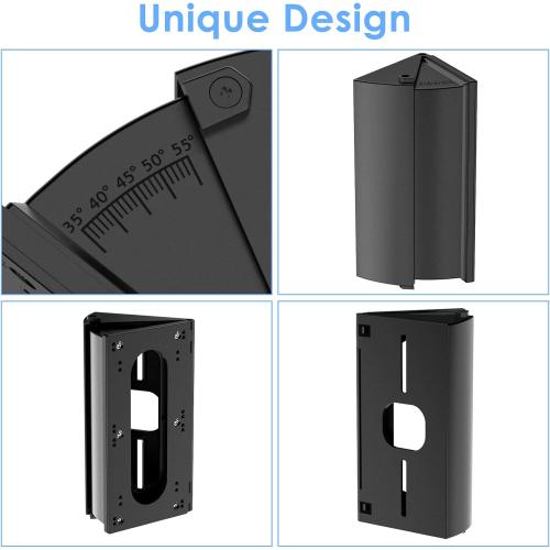 RIOVO Adjustable 30 to 55 Degree Doorbell Angle Mount Compatible with Ring/Blink Video Doorbell/Battery Doorbell, Replacement Angle Adjustment Adapter Mounting Bracket Wedge Kit
