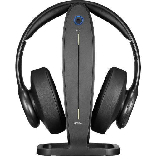 Insignia - NS-HAWHP2 RF Wireless Over-The-Ear Headphones - Black