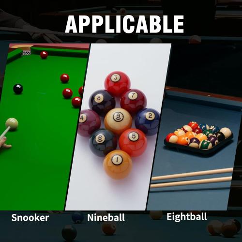 AKLOT Pool Cues,Set of 4 Pool 58 Cue Sticks Canadian Maple Wood Cue Stick for Professional Billiard Players 18 19 20 21 oz