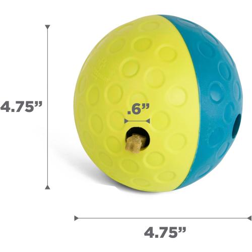 Outward Hound by Nina Ottosson Treat Tumble Interactive Puzzle Ball Dog Toy, Level 1 Beginner, Blue, Small (4.75 Diameter)