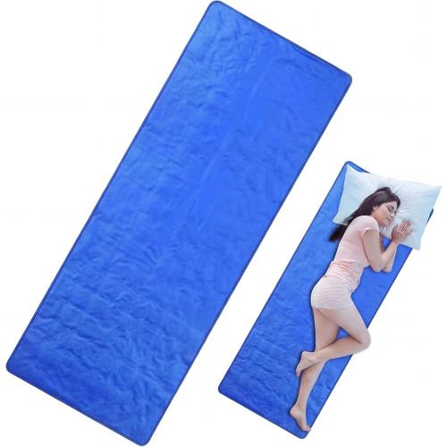 Drydiet Cooling Pad Mat for Bed,Gel,Plain,60 X 20 Inch,Blue