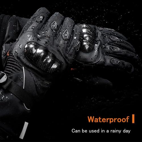 Heated Gloves for Men & Women - Rechargeable Batteries, Electric, Touchscreen, Waterproof, Windproof, Non-Slip, Skiing, Cycling, Fishing