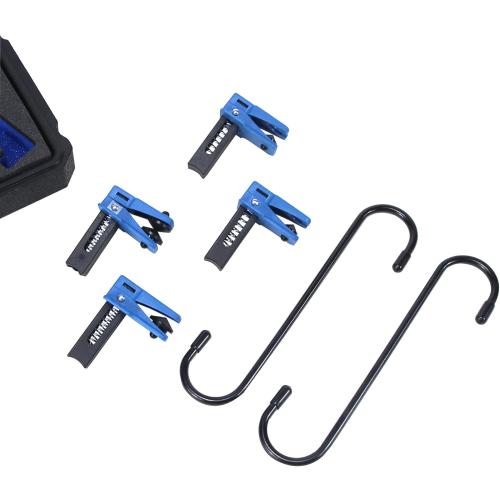 A/C Line, Brake Line Service Tool Universal Auto Steel line Banjo Stopper Kit Brake Fluid Line Clamp Tool with Gallop Caliper Hanger Set