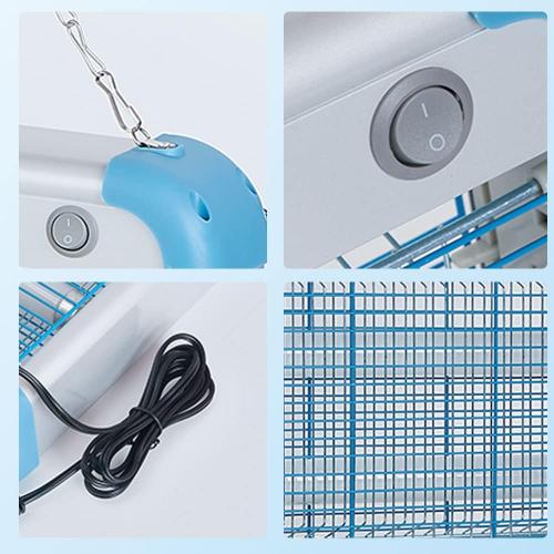 Electric Bug Zapper, 3000 Volt Powerful Flying Insect Mosquito Flies Killer 20W Blue UV Light Attract, Plug-in Pest Control Machine for Moth,Fruit Fly,Fungus Gnat,Garage Catcher/Eliminator/Shocker