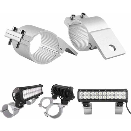 Roof Roll Cage Holder, 2 in Tube Clamps Mounting Brackets Aluminum Nudge Bar Tube Clamp Mounting Bracket Kit on Truck ATV UTV, 2PCS