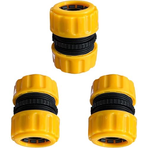 Garden Hose Repair Kit 3/4 or 5/8 Water Hose Connectors/Hose Mender/Hose Extender End Repair, Leakproof Design, 3PCS
