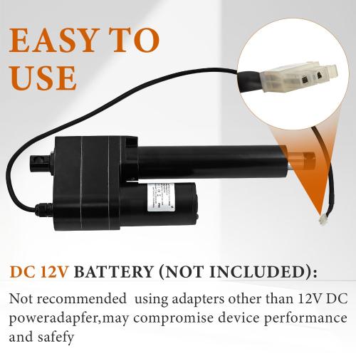6 High Force Linear Actuator 2000 lbs 12V Heavy Duty Linear Thruster replace for PA-17 6 Inch Stroke Actuator for Agriculture & Industrial Applications with Potentiometer & IP65 Waterproof Protection ( no test )