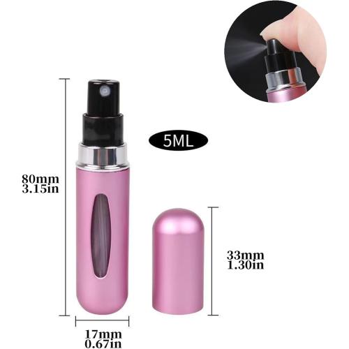 13pcs 5ml/0.2oz Refillable Cosmetic Spray Bottles ，5 Ml Portable Perfume Spray Bottle set, 5mL Spray Bottle Multi-Pack For Women Outdoor And Traveling