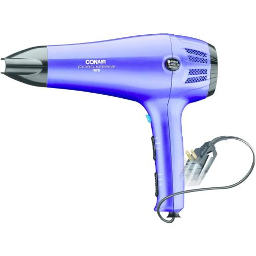 Conair Ionic Cordkeeper Dryer, Purple/Blue