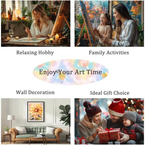 Natuyalo Paint by Numbers Kit for Adults with Frame, Highland Cattle Framed Paint by Numbers for Adults Beginner, Animal Plateau Cattle DIY Acrylic Painting Kit 12x12 Inch