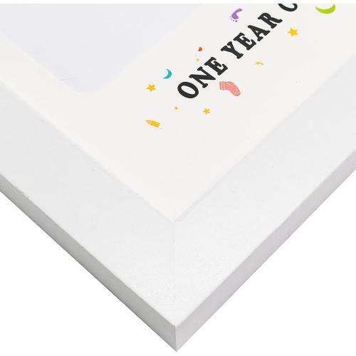 GMFrames Baby First Years Photo Frames 12 Month Picture Frame 12 * 16 for Holds (1) 5x7 & (12) 2x3 Wallet Size Photos White