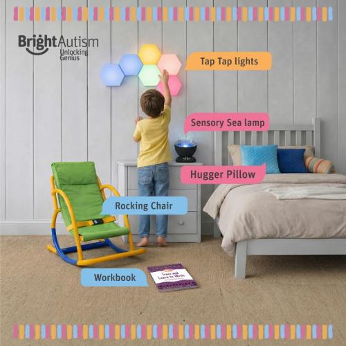 Bright Autism Rocking Chair for Kids  - Sensory Rocker for ADHD and Special Needs. Great Therapy Tool for Calming Senses. for Sensory Room, Daycare and Playground. Indoor and Outdoor Play