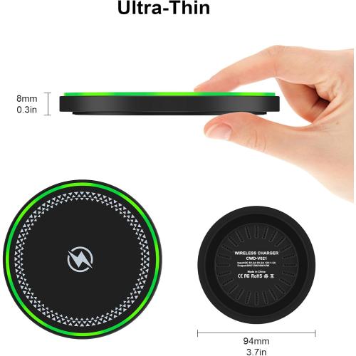 Pixel 9 Pro 9A Wireless Fast Charging Pad for Google Pixel 10 9 Pro XL Fold 8 8A 7 7A 6 5,2Pack 15W Samsung S25 Wireless Charger Android Phone Station for Galaxy S25 S24 S23 S22 S21 S20 Ultra