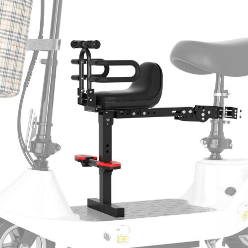 Bike Child Seat,Front Mount Detachable Bicycle Kids Seat, Child Seat with Shock Absorbing Pedal Guardrail，Suitable for Pedal Scooter Motorcycle Bicycle