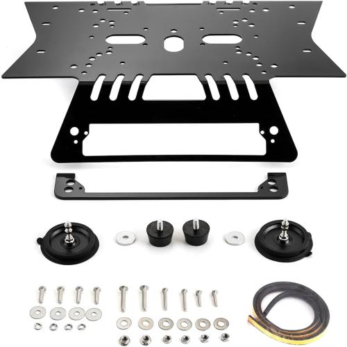 WeiSen No-Drill Light Bar Cab Mount Compatible with Chevy Silverado 1500-3500 Work Cab, Fit GMC Sierra 1500-3500 Work Cab (Non Spoiler 2020-Present) Magnetic Light Bar Mount
