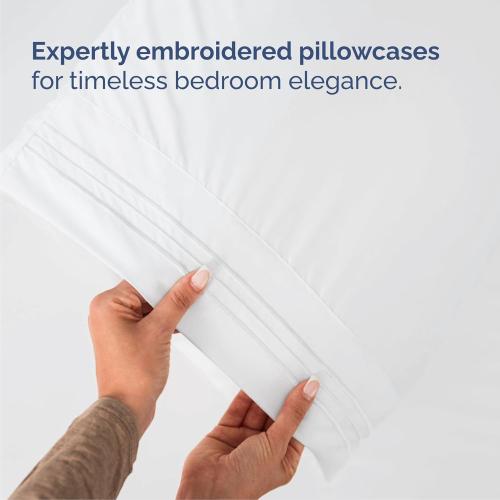 King Size 4 Piece Sheet Set - Comfy Breathable & Cooling Sheets - White