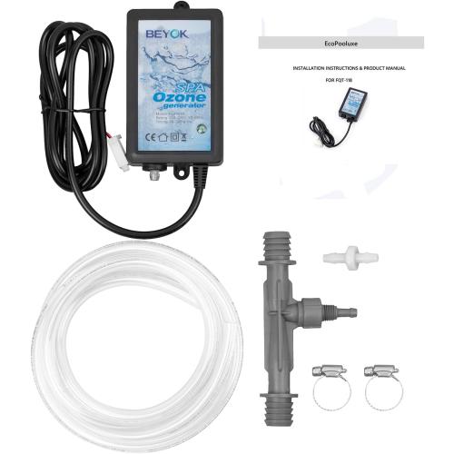 Ozone Generator for Cold Plunge, Spa Ozone Generator, Hot Tub Ozone Generator for Home, 50mg/h, FQT-118