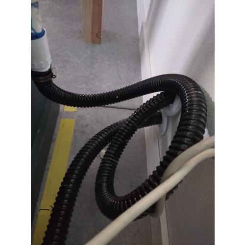 Pond Tubing ID 1 1/2” × 50ft Black Corrugated Flexible Reinforced Waterfall Pond Tube Sump Pump Hose, Non-toxic & Kinkproof (50 ft, 1 1/2 ID 38mm)