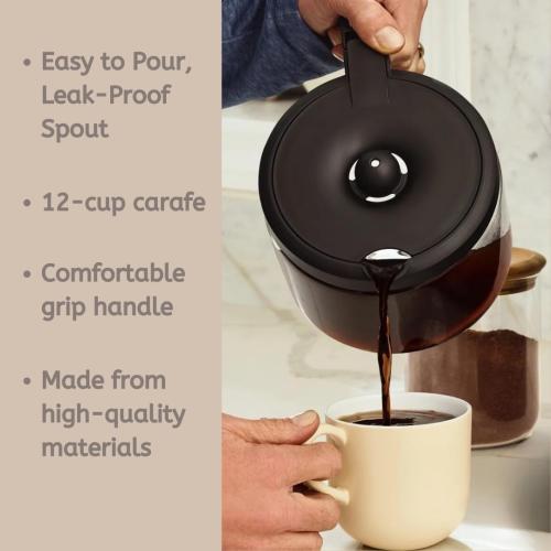 Replacement 12-Cup Coffee Pot Carafe for Keurig K-Duo [ NOT COMPATIBLE With Keurig K-Duo Essentials ]