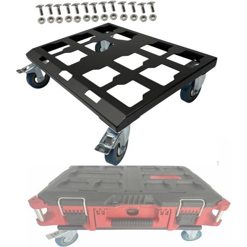 Heavy Duty Tool Box Dolly Compatible with Suitable for Waukee Packing Toolbox compatible carts Load-Bearing Capacity Up to 300lb (1set)
