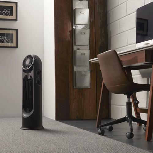 Honeywell TurboForce Tower Fan, 2-in-1 Fan with 6 speeds, quiet operation quality. Stylish Tower Fan for home, room, bedroom or home office - Black, HYF502