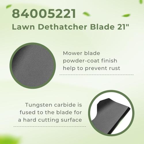 84005221 21″Lawn Mower Blade Replacement for Murray/Daye/Hyper Tough MNA152901 MNA152903 MNA152701 Push Mower Blade,Lawn Dethatcher Blade Replaces Parts 2105200317/2105200317A