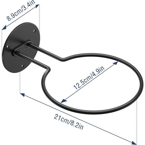 Basketball Wall Mount, Wall Basketball Holder, Boys Room Decor, Black