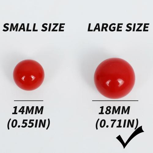 Large Size18MM 30 Wahoo Board Game Replacement Marbles 5 Each of 6 Colors 6 Dice and a Play Bag for Wahoo Board Game.(0.71 inches)